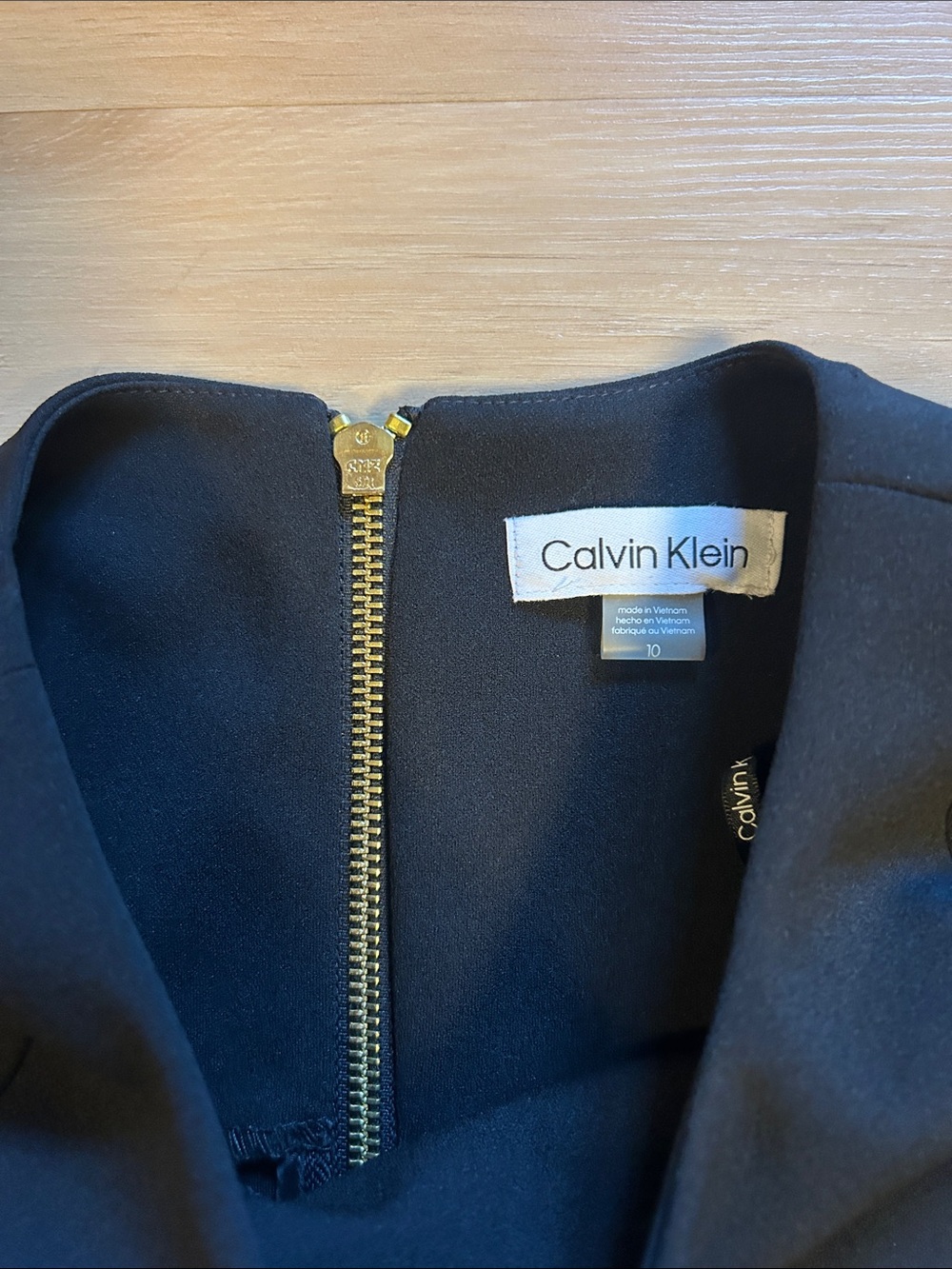 Calvin Klein Black Sleeveless Midi Sheath Dress - Picture 2 of 3